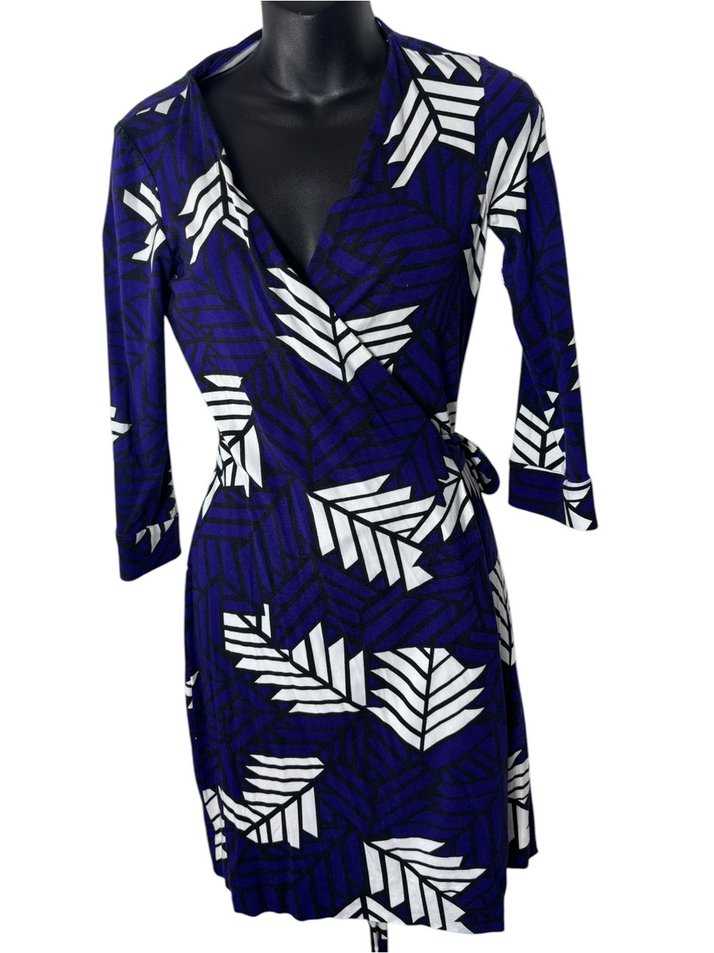 Diane von furstenberg women’s 4 Julian true wrap dress geometric